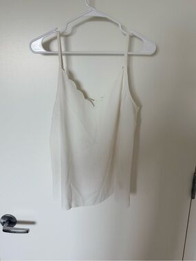 Ted Baker Women's Scallop V-Neck Camisole Tank Top - White